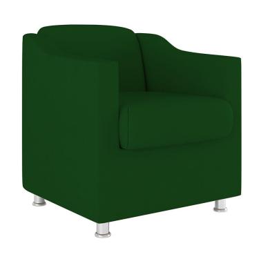 Imagem de Poltrona Decorativa Para Recepção Clinica Balaqui Decor Cor:Verde