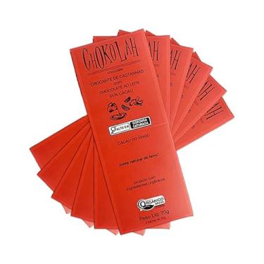 Imagem de Kit 6X: Chocolate ao Leite 55% Cacau com Castanhas Orgânico CHoKolaH 70g