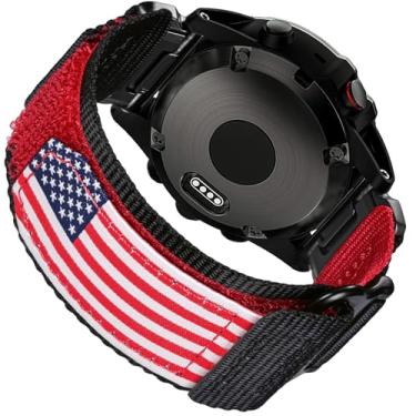Imagem de Pulseira de relógio de nylon de 26 mm de largura, compatível com Garmin, pulseira militar para Instinct 3 de 50 mm/Fenix 8 51 mm/7X/7X Pro/6X/6X Pro/5X/5X Plus, Tactix 7 Pro/ Delta, Quatix 6X/5X