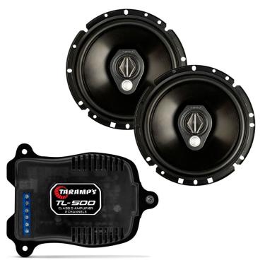 Imagem de Kit Bomber Par 6pol Upgrade Duas Vias + Triaxial Bbr 100wrms