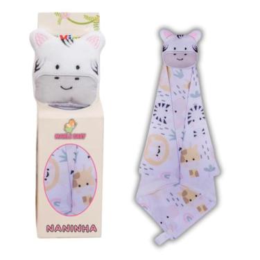 Imagem de Naninha Para Bebê Porta Chupeta Bichinhos - Criativa, Zebra