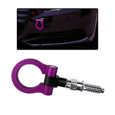 Imagem de Engate Reboque Esportivo Tow Hook Modelo Europeu Roxo Carro