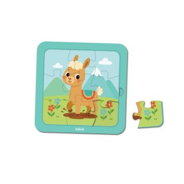 Imagem de Brinquedo Educativo Babebi Quebra Cabeças 09 Peças Lhama