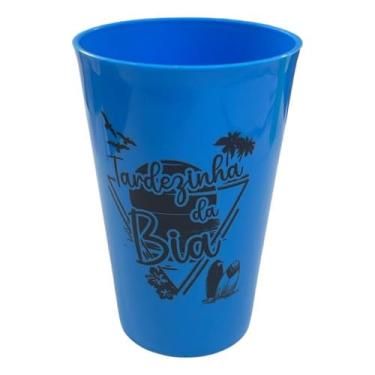 Imagem de Kit 50 Copos Ecológicos Personalizados 200ml – Reutilizáveis para Festas e Eventos (Azul Claro)