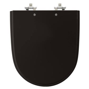 Imagem de Assento Laqueado Mondiale Preto Tampa Para Vaso Celite