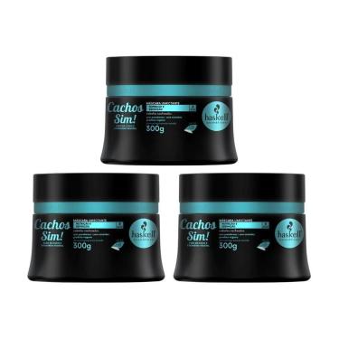 Imagem de Mascara Haskell 300G Cachos Sim - Kit Com 3Un