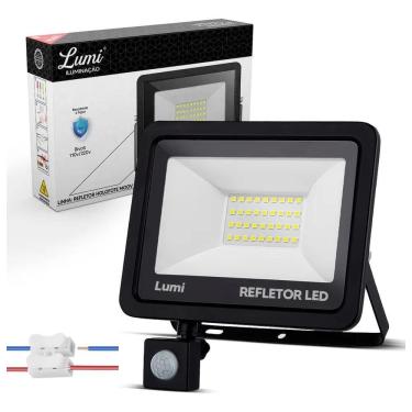 Imagem de Refletor Led 100W Holofote Sensor Presença Bivolt Proteção C