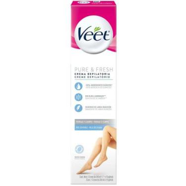 Imagem de Creme Depilatório Corporal Veet Pure & Fresh Peles Delicadas 200ml