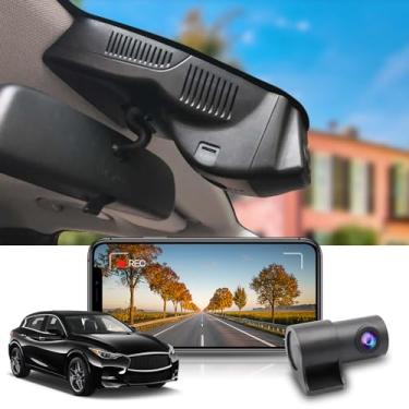 Imagem de Fitcamx Câmera veicular frontal 4K + traseira 1080p se adapta para Infiniti QX30 2017 2018 2019 Luxury Premium Sport Pure FWD (HD2-6080), visual OEM, gravação de loop duplo, WiFi e aplicativo