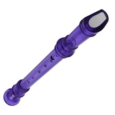 Imagem de Flauta para iniciantes flauta removível flauta ABS agudos clarinete soprano gravador soprano instrumento musical arco-íris sete cores com vara de limpeza instrumento musical