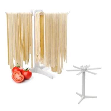Imagem de Varal Secador De Massas Macarrao Frescas Artesanal Com 6 Hastes Desmontavel Rack Cozinha