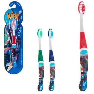 Imagem de Kit 4x Escova de Dente Ergonômica Firmeza eficácia Infantil - zein, Ca