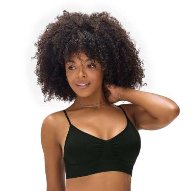 Imagem de Sutiã com Bojo Removível sem Costura Fecho nas costas Preto Zee Rucci,