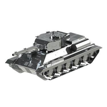 Imagem de Metal TIME Model Т - 34/85, quebra-cabeças 3D para adultos ou adolescentes, kit de modelo de quebra-cabeça de metal DIY, tarefa de pensamento modelo de metal 3D - ótima ideia de presente, 61 peças.