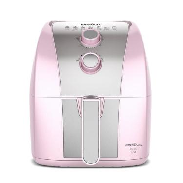 Imagem de Air Fryer Rosa Britânia 5,5L Sem Óleo 1500W BAFE53