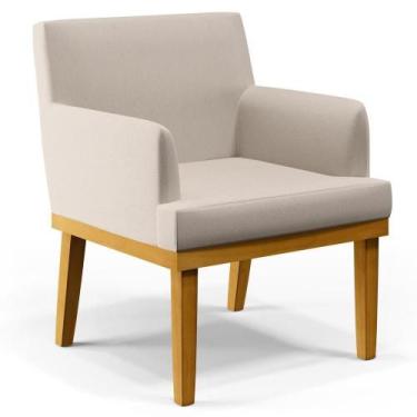 Imagem de Poltrona Beatriz Linho Cru - LYAM DECOR