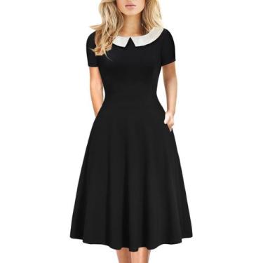 Imagem de Vestido HELYO Halloween Vintage A-Line para coquetel 978