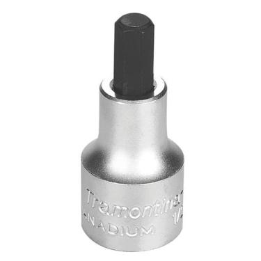 Imagem de Soquete em Aço Cromo Vanádio Ponta Hexagonal 8 mm - Encaixe 1/2" Tramo