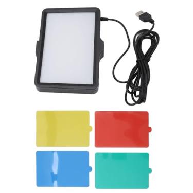 Imagem de Luz de Câmera RGB, Painel de Luz de Vídeo LED Portátil Regulável, Luz de Preenchimento Com Filtro RGB para Fotografia, Vlogging, Retrato No YouTube, Filmagem Interna