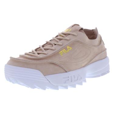 Imagem de Fila Tênis feminino Disruptor II Premium, Pó de pêssego/ouro metálico/branco, 38