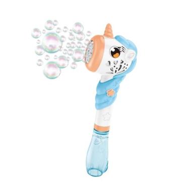 Imagem de Brinquedo Infantil Lança Bolhas Automático Pop Bubble Unicórnio Fenix 