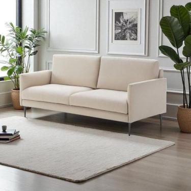 Imagem de Sofá 2 Lugares Revestimento em Sarja 100% Algodão 170cm - Sofá Direto 