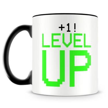 Imagem de Caneca Personalizada Geek & Nerd - Level UP! - Porcelana Brilhante - A