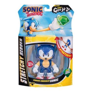 Imagem de Boneco Sonic de 13cm com Esmeralda do Caos - Goo Jit Zu
