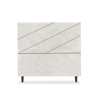 Imagem de Cabeceira de Casal Queen Cristal 160 cm Boucle Cinza Claro - Tifanny D