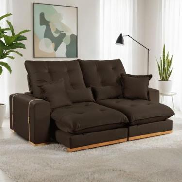 Imagem de Sofá Retrátil e Reclinável 4 Lugares 290cm Kioto - Kasacomigo Estofado