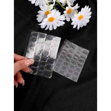 Imagem de 300 peças de abas adesivas de unha, 12 tamanhos de adesivos de unhas respiráveis à prova d'água, super pegajosos, abas adesivas de gel dupla face para manicure