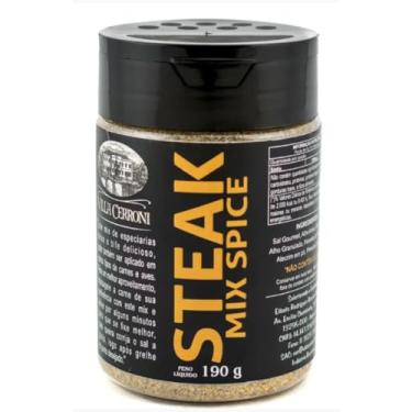 Imagem de Villa Cerroni Steak Mix Spice, Tempero para Carnes e Grelhados, Pote com Tampa Flip Top, 190g