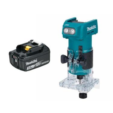Imagem de Tupia Manual 6mm 1/4" 18V DRT52Z + 1 Batera 3ah Makita