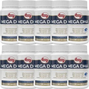 Imagem de Kit 10X Mega Dha - 60 Cápsulas - Vitafor-Masculino