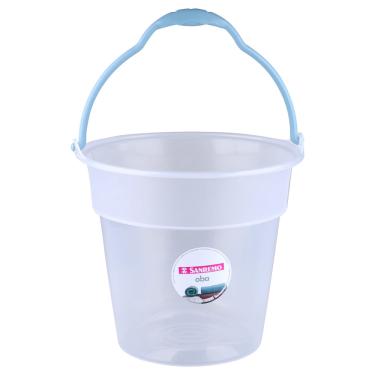 Imagem de Balde Sanremo em Plástico Cristal Transparente com Alça 8L