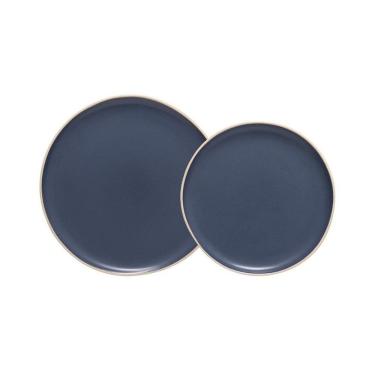 Imagem de Jogo Copa E Cia 8 Peças Vivant Em Cerâmica Azul