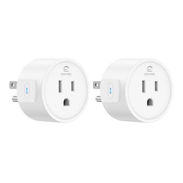 Imagem de EIGHTREE Smart Plug, Smart Plugs Que Funcionam com Alexa e Google Home, Compatível com Smartthings, Tomada Inteligente com Controle Remoto Wi-Fi e Função de Temporizador, Wi-Fi de (Pacote Com 2 Unidad