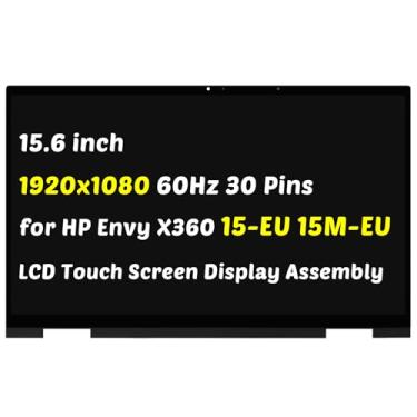 Imagem de M45482-001 M45481-001 Substituição para HP Envy X360 15M-EU 15-EU 15Z-EU 15M-EU0013DX 15M-EU0023dx 15-EU1073CL 15M-EU0033DX 15Z-EU000 39.6 cm 1920 x Tela LCD 1080 Touch Assembly com bisel