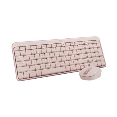 Imagem de Logitech Combo de mouse e teclado sem fio Bluetooth MK250: conectividade rápida e fácil, teclado sem fio compacto, mouse ambidestro, estrutura durável - Windows/MacOS - rosa