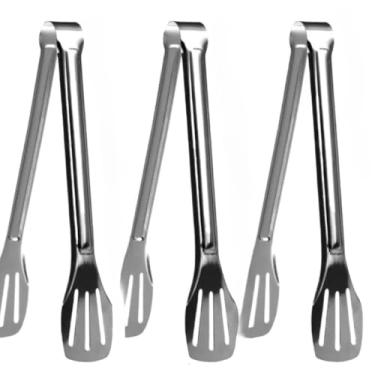 Imagem de Pegador De Inox para Carne, Churrasco, Salada, Cozinha 23cm, 28.5cm, 33cm(3Pcs - 14 polegadas)