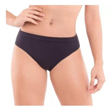 Imagem de Kit Com 2 Calcinhas Trifil Cintura Alta Sem Costura (Ref.1971), Preto,