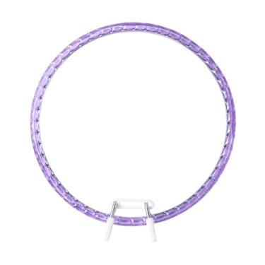 Imagem de Fenteer Bastidor de Bordado Reutilizável com Mola e Tensão para Ponto Cruz, Ideal para Projetos DIY, Costura e Decoração de Parede, Tolet