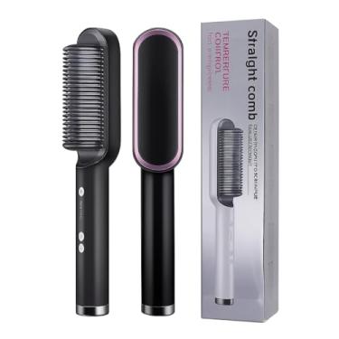 Imagem de HairLiss™ Escova Alisadora de Cabelo Ânion PRO 5 em 1 | Liso Rapido e Pratico Sem Frizz BIVOLT