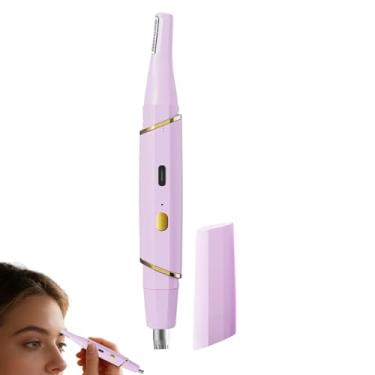 Imagem de Aparador De Sobrancelhas,Ferramenta De Cuidados Segura Com Carregamento Por USB,Cortador De Pelos Do Nariz Elétrico Com Duas Cabeças | Para Homens, Família, Casa, Viagens, Barba E Cuidados