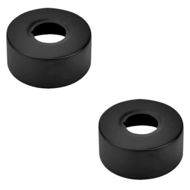 Imagem de Generic Conjunto de 2 peças de tampas de flange com acabamento, placa de acabamento para tubos, acessório para -louças, vasos sanitários e