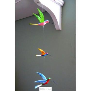 Imagem de Mobile pendente com 4 passarinhos Beija Flor  - RD Store