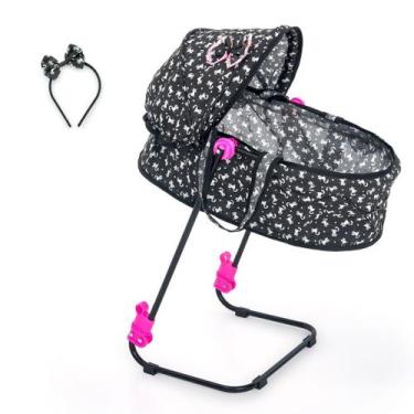 Imagem de Berço De Boneca Veneza 2 Em 1 Vira Bebê Conforto Reborn Com Tiara - Br