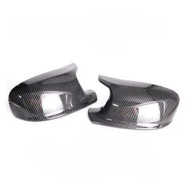 Imagem de Padrão De Fibra De Carbono Capa De Espelho Lateral Do Carro Gloss Preto Espelho Retrovisor Capa Compatível Com Bmw X1 E84 X3 F25 Pré-lci 2010-2013(1 set Carbon Fiber Pattern)