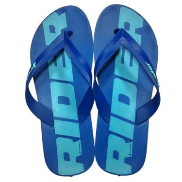 Imagem de Chinelo De Dedo Rider Feel Esportivo PVC Emborrachado Masculino Sportwear Estilo de Vida Antiderrapante (Azul, BR, Adulto, Numérico, 37)