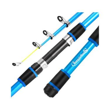 Imagem de Vara De Pesca Telescópica Infantil Durável De Fibra De Vidro Sougayila